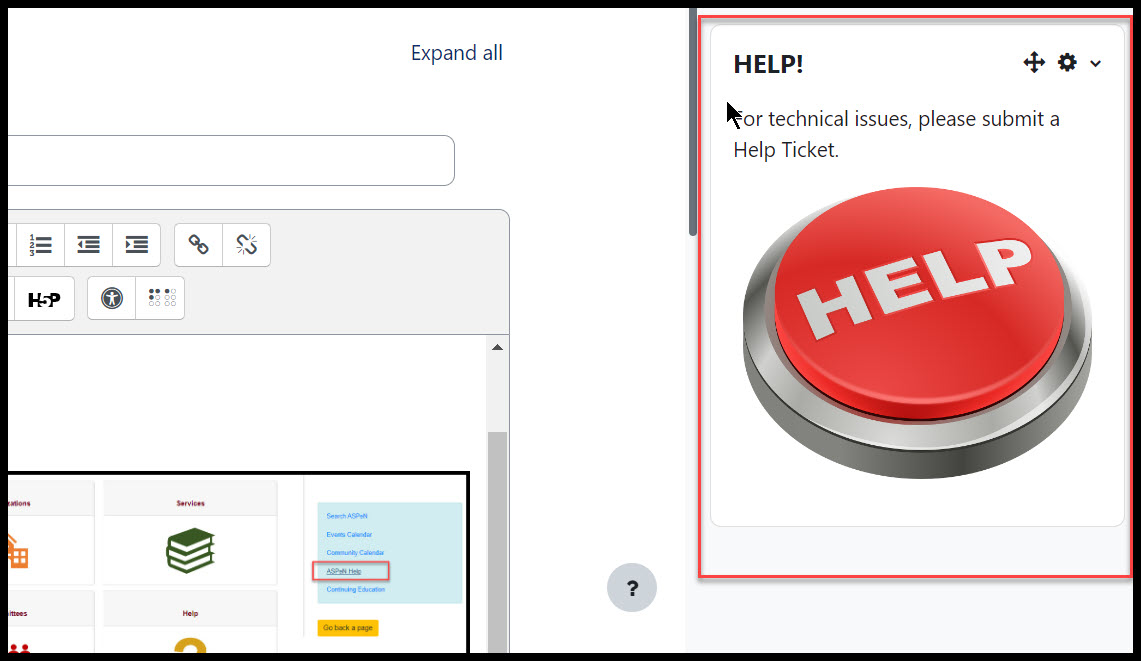 Image of help section on MSL Learn