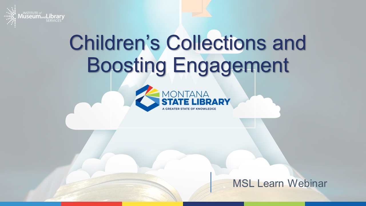 Title slide for Children's collections and boosting enagement webinar