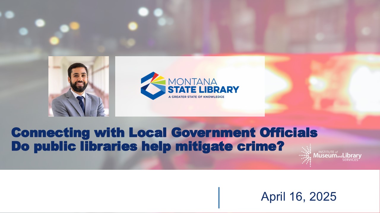 title slide for libraries and crime webinar