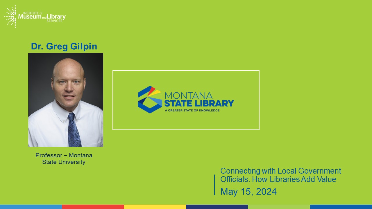 title slide for how libraries add value webinar