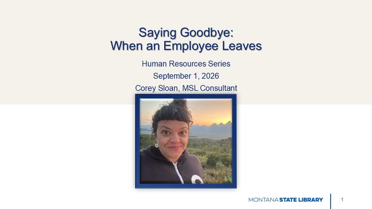 Title screen for Saying Goodbye webinar with Corey Sloan